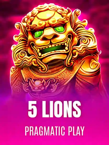 5 Lions slot poster